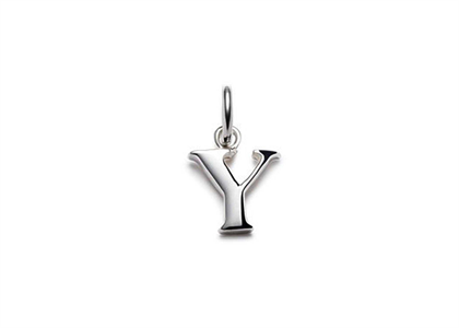 Rhodium Plated | Alphabet Pendants